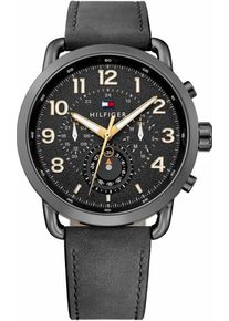Tommy Hilfiger, Herren Multifunktionsuhr 'Casual Sport, 1791426', Gelb / Anthrazit / Weiß