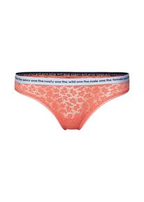 Calvin Klein Underwear, Damen String, Koralle / Weiß