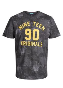 Jack & Jones JACK & JONES, Herren T-Shirt, Gelb / Grau / Basaltgrau