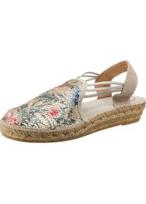 Toni Pons, Damen Sandalen, Taubenblau / Rot / Naturwei&szlig;