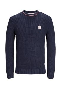 Jack & Jones JACK & JONES, Herren Strickpullover, Navy / Rosa
