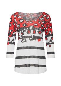 Key Largo, Damen Shirt, Beige / Rot / Schwarz