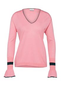RENÉ LEZARD, Damen Pullover 'P107', Pink / Schwarz
