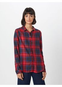 Street One, Damen Bluse 'Sia Check', Nachtblau / Rot