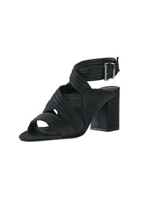 Heine, Damen Sandalette, Schwarz