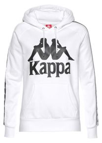 Kappa, Damen Kapuzensweatshirt 'Enna', Schwarz / Wei&szlig;