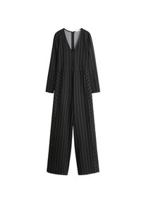 Mango, Damen Overall 'Edna', Schwarz / Wei&szlig;