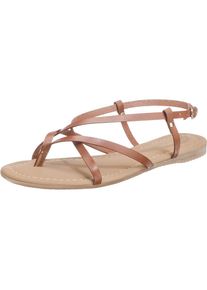 Pier One, Damen Riemchensandalen, Karamell