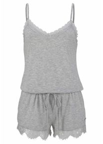 Lascana, Damen Playsuit, Graumeliert