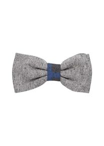 Jacques Britt, Herren Fliege, Blau / Graumeliert