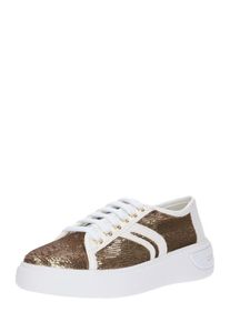 Geox, Damen Sneaker 'D OTTAYA', Gold / Wei&szlig;