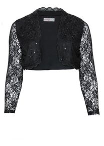 sheego Style, Damen Bolerojacke, Schwarz