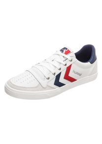 Hummel, Herren Sneaker 'Slimmer Stadil', Camel / Nachtblau / Feuerrot / Wei&szlig;