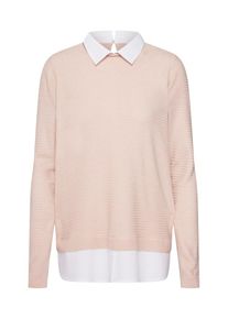 Jacqueline de Yong, Damen Pullover, Rosa / Wei&szlig;