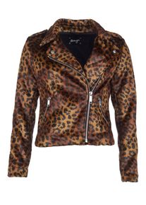 Maze, Damen Biker-Jacke mit Leo Print 'Planara', bunt
