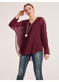 Heine, Damen Bluse, Bordeaux