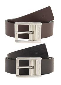 Calvin Klein Jeans, Herren Gürtel 'J REV.CHASE BELT 4CM', Braun / Schwarz