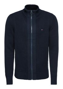 Tommy Hilfiger, Herren Strickjacke 'CLASSIC HEAVY GAUGE ZIP THROUGH', Dunkelblau