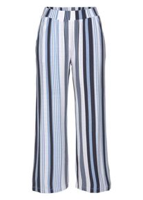 AJC, Damen Palazzohose, Rauchblau / Schwarz / Wei&szlig;