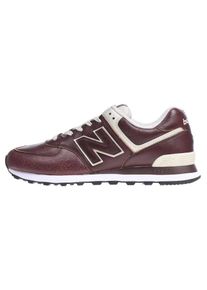 New Balance, Herren Sneaker 'ML574 D', Hellbraun / Weinrot / Wei&szlig;