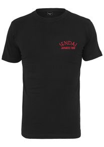 Mister Tee, Herren Shirt 'Sendai Ramem', Rot / Schwarz / Weiß