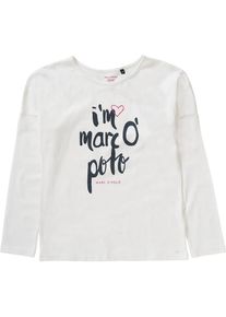 Marc O'Polo Marc O'Polo, M&auml;dchen Langarmshirt f&uuml;r M&auml;dchen, Wei&szlig;