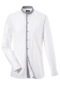 Hammerschmid, Herren Trachtenhemd, Grau / Wei&szlig;