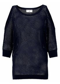 Heine, Damen Pullover mit Cut-Outs, Schwarz