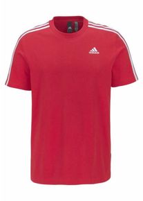 adidas Performance, Herren T-Shirt 'Essentials 3', Rot / Weiß
