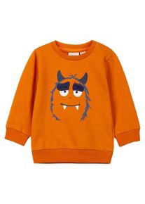 name it, Sweatshirt, Blau / Orange / Wei&szlig;