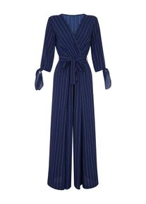Mela London, Damen Overalls 'TIE SLEEVE JUMPSUIT', Navy