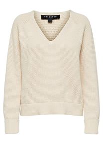 Selected Femme, Damen Strickpullover, Beige