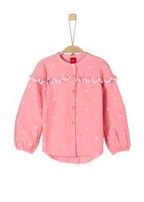 s.Oliver Junior, Mädchen Chambraybluse, Melone / Weiß
