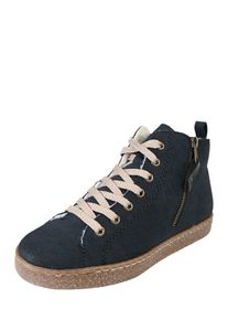 Rieker, Damen Sneaker High in Leder-Optik, Nachtblau