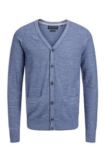 Jack & Jones JACK & JONES, Herren Klassischer Strick-Cardigan, Blau