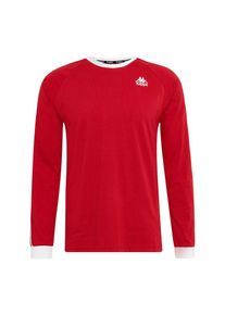 Kappa, Herren Langarmshirt 'Auyen', Rot / Schwarz / Weiß