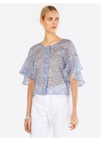 Drykorn, Damen Bluse 'MORY', Blau / Weiß