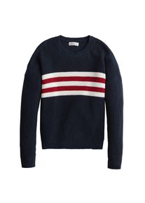 Hollister, Damen Pullover 'NA SHAKER CREW SWTR', Navy / Rot
