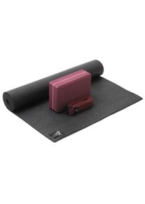 YOGISTAR.COM, Herren Yoga-set Kick It - One, Graphit / Bordeaux