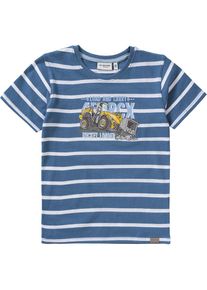 SALT & PEPPER SALT AND PEPPER, T-Shirt, Baustelle, Royalblau / Wei&szlig;