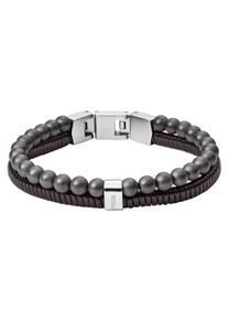 Fossil, Herren Armband 'Vintage Casual, JF03101040', Mokka