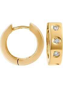 Christ, Damen Creole '82327525', Gold / Silber