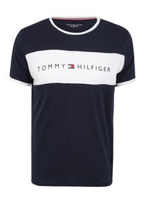 Tommy Hilfiger Underwear, Herren Schlafshirt, Navy / Wei&szlig;