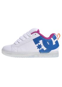 DC Shoes, Herren Sneaker 'Court Graffik SE', Himmelblau / Cyclam / Dunkelorange / Wei&szlig;