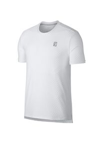 Nike, Herren Tennisshirt 'M NKCT TOP SS CHECKERED BL', Dunkelgrau / Weiß