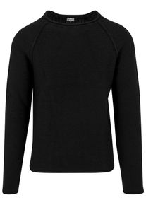 Urban Classics, Herren Raglan Wideneck Sweater, Schwarz