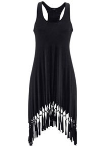 Beach Time, Damen Longshirt, Schwarz