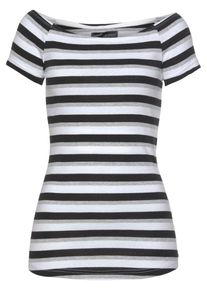 Arizona, Damen Shirt, Graumeliert / Schwarz / Wei&szlig;