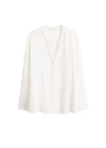 Violeta by Mango, Damen Bluse 'Ruth4', Naturweiß