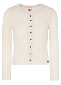 Spieth & Wensky SPIETH & WENSKY, Damen Strickjacke 'Krista', Wollwei&szlig;